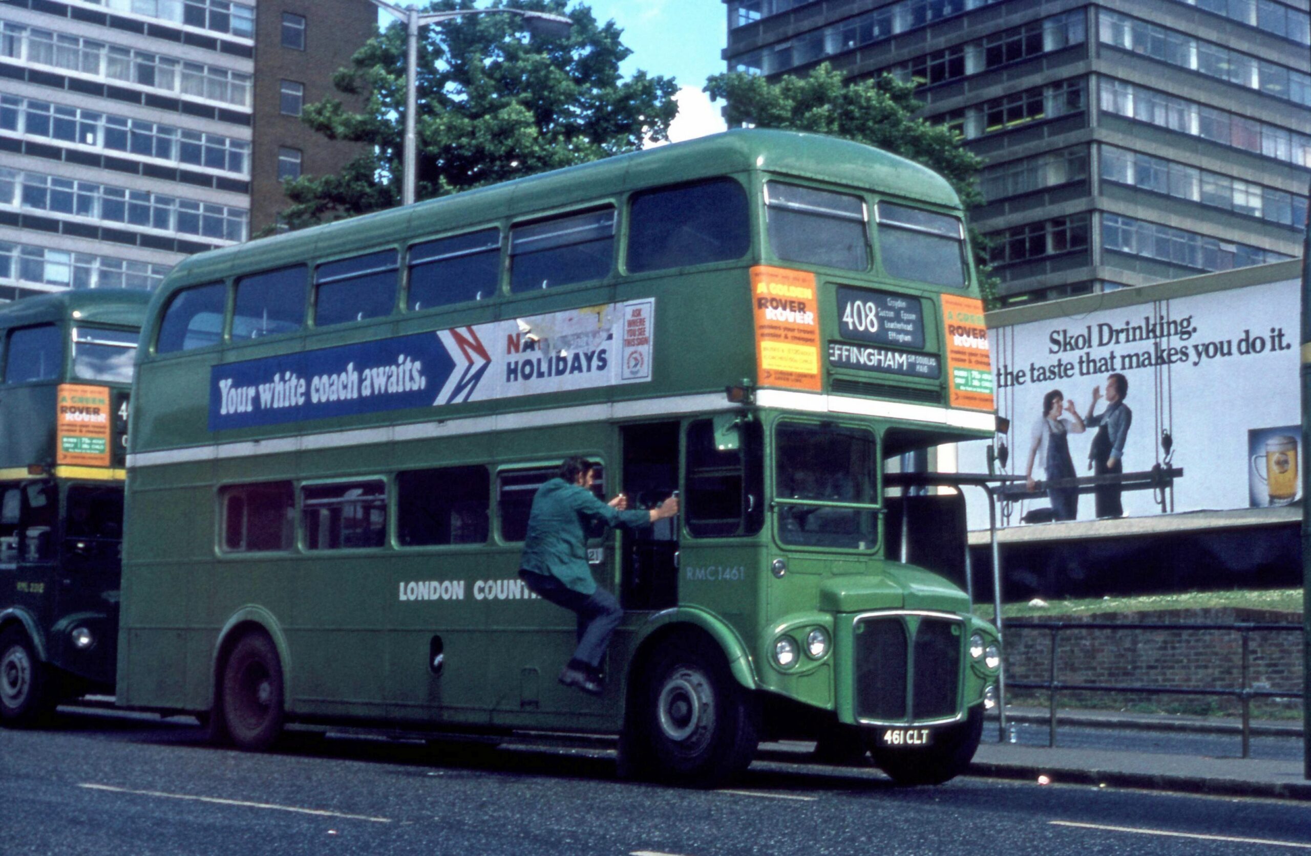 LONDON TRANSPORT GREEN LINE COACH BUS MAP 1989 