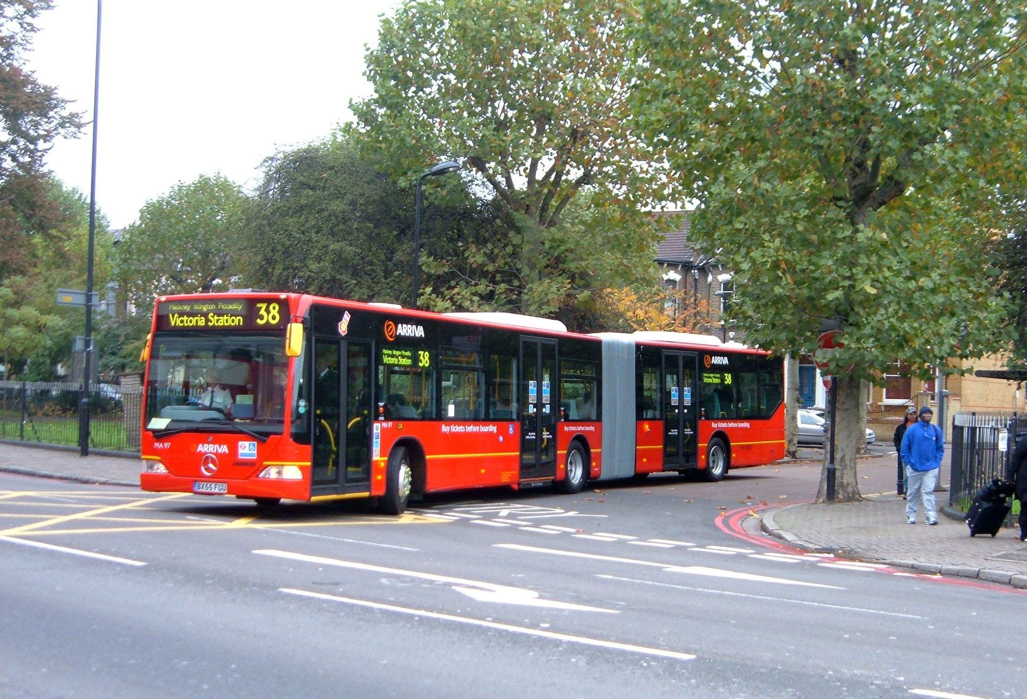 First day of the new order - Citaro MA97 (BX55 FUU) ~ Clapton Pond ~ 29 October 2005 [Peter Osborn]