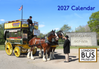 Start planning for next year with our CALENDAR 2027 - buses in London, old and new. Save the panic of last-minute Christmas shopping and buy it now for your friend or loved-one. We ran out last year - another reason to get it now!