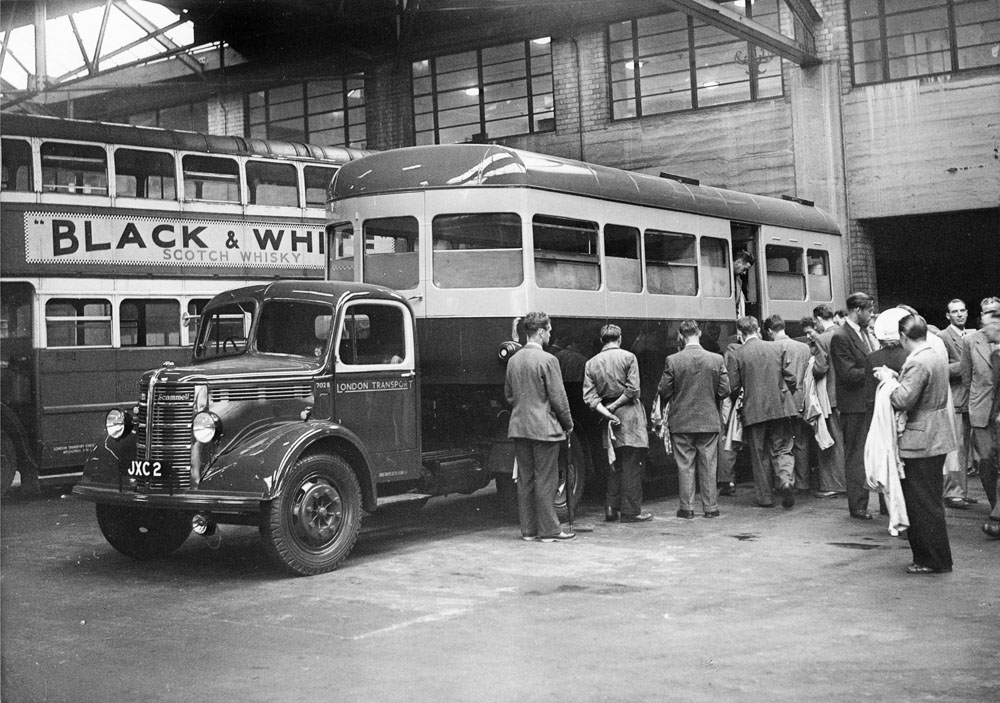 Staff from Stockholm Transport visiting London Transport 1948