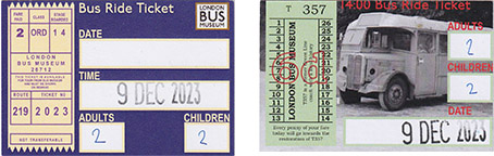 Bus ride ticket