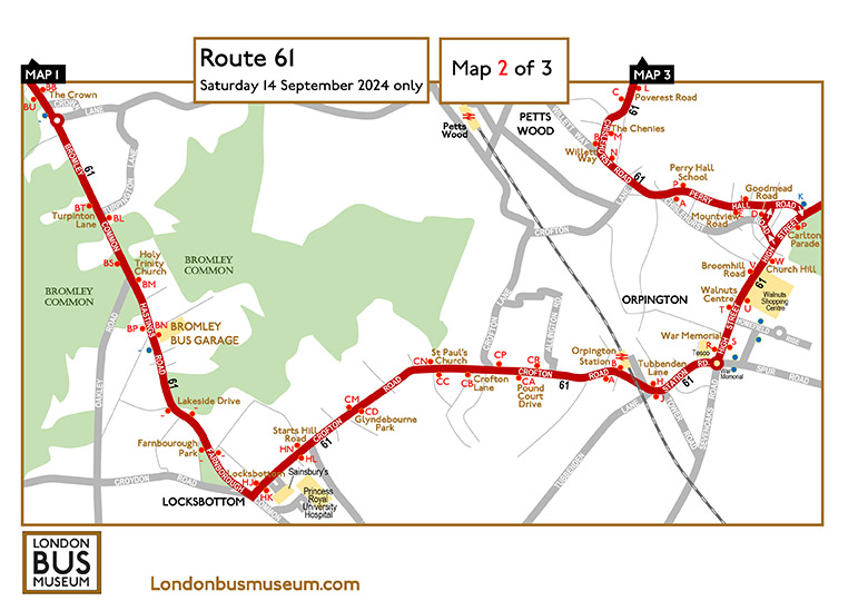 Route 61 map 2