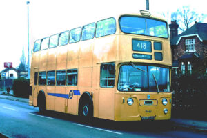 194, one of the Bournemouth Corporation Daimler Fleetlines rotated on loan to Leatherhead garage at a time of dire vehicle shortages in 1976 [Graham Burnell]