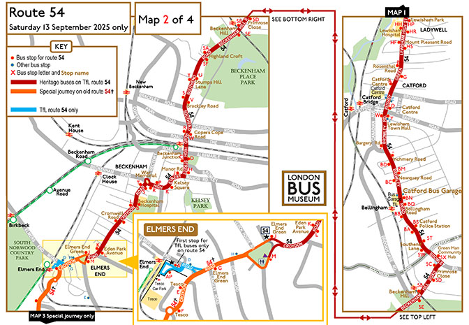 Route 54 map - 2
