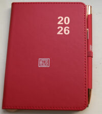 2026 Pocket Diary with pen 4" x 5.5" (103mm x 145mm)
