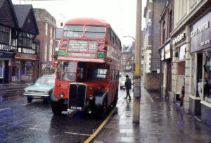 RT1200 in Sutton before the one-way system, 1972 © Fred Ivey