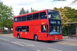 London General ADL Trident / Optare Olympus DOE21 (LX58 CXL); Cheam Road, Sutton; 7 May 2021. © David Harman
