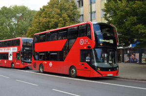 Go Ahead London ADL E400EV demonstrator EO1; Lower Clapton Road; 27 September 2025; © David Harman