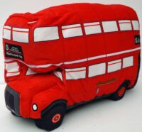 Super-soft pillow or cushion in the shape of a Routemaster bus