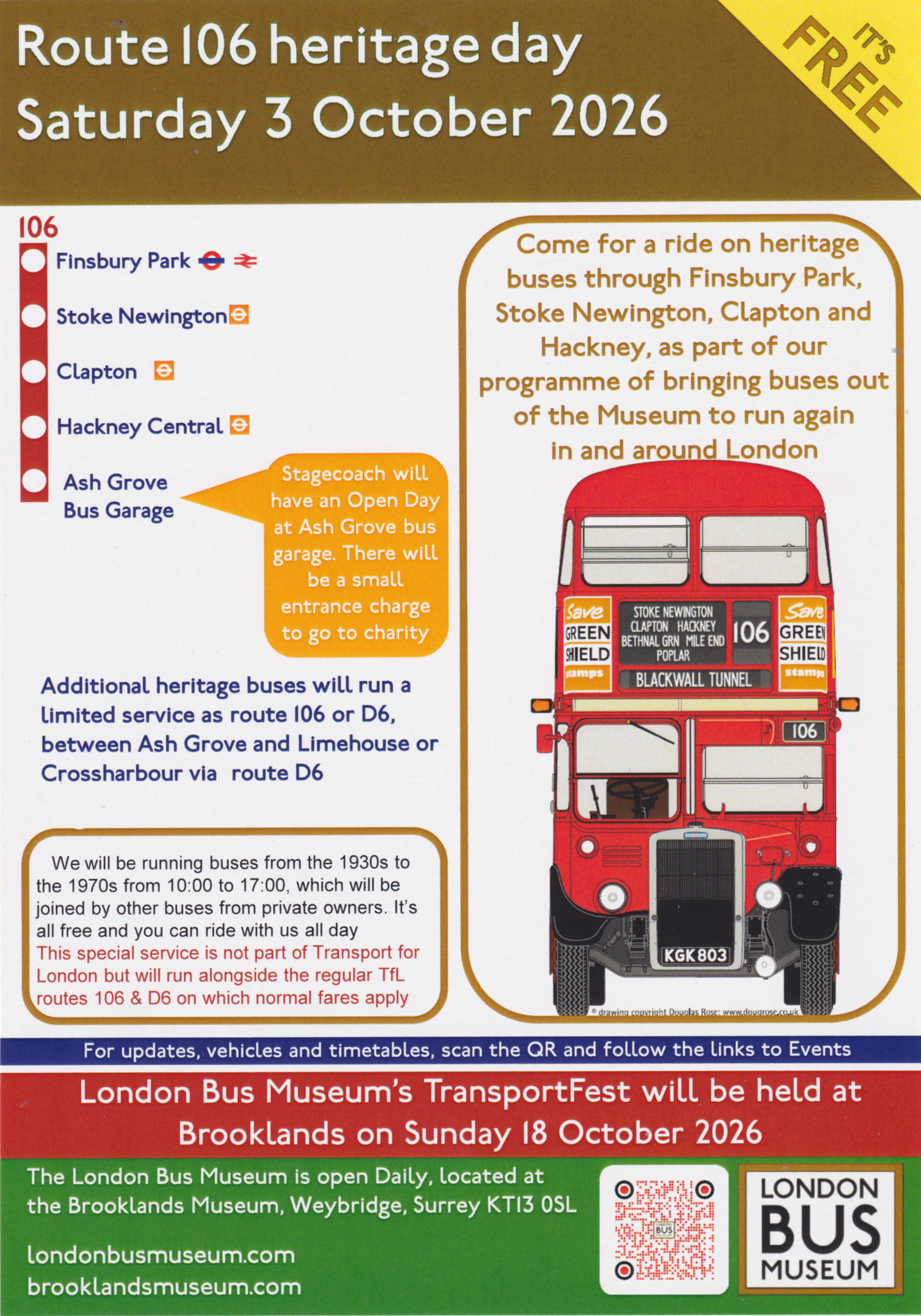 Route 106 leaflet
