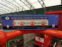 Wooden London Underground Train LED Table Lamp