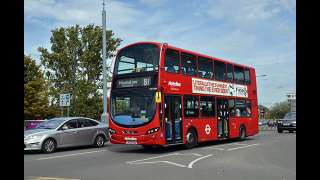 Metroline VW1384 - Volvo B9TL/Wright Gemini : Stoke Road, Slough : 30 August 2019 [David Harman]