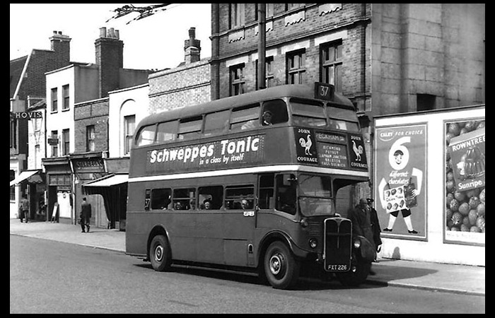 Prior to the arrival of post-war RTs, the 37 was operated by six-wheeler LTs, with the exception of the Putney allocation, worked by war-time RT2s. RT51 was photographed in Wandsworth High Street by Denis Battams Prior to the arrival of post-war RTs, the 37 was operated by six-wheeler LTs, with the exception of the Putney allocation, worked by war-time RT2s. RT51 was photographed in Wandsworth High Street by Denis Battams