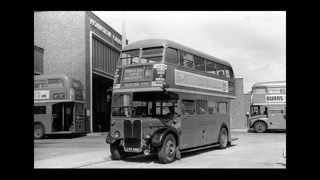 RT2851 taken in 1965 (when the 81B was RM operated but 81/81A still RT on weekdays). The bus displays an original-style 81B via blind – this could be deliberate, as the 81 group was very unusual in requiring crews to change route blinds during a duty. [AD Packer]