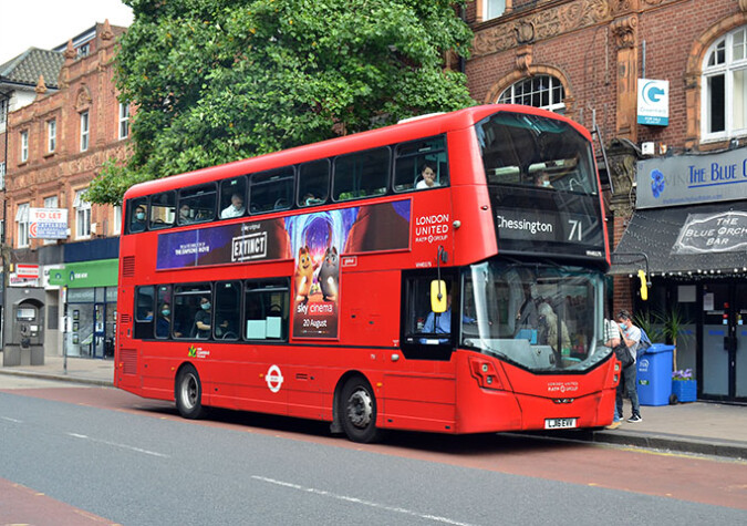 RATP London United Volvo BL5H / Wright Gemini 3 VH45175 - Claremont Road, Surbiton - 13 Aug 2021 [David Harman]