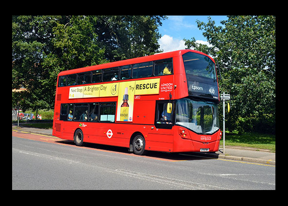 RATP London United Volvo B5LH / Wright Gemini 3 VH43516 - Surbiton, Ewell Road - 29 July 2021 [David Harman]