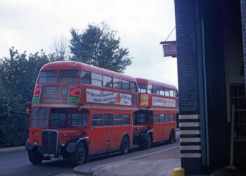 RT1797 alongside Bromley garage [Nigel Eadon-Clarke]