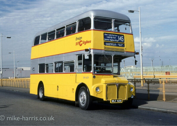Ensign Citybus RM429 -Dagenham Fords Main Works - 25 June 1991 [Mike Harris]