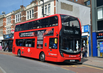 Stagecoach London 11070, AD E40H / Enviro400H MMC; Bromley High Street; 6 May 2022 [David Harman]