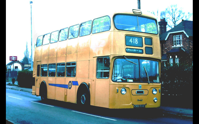 194, one of the Bournemouth Corporation Daimler Fleetlines rotated on loan to Leatherhead garage at a time of dire vehicle shortages in 1976 [Graham Burnell]