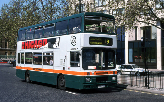 Arriva (Grey-Green) Volvo Citybus; Hyde Park Corner [Mike Harris]