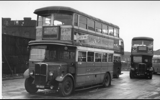 ST294 at Kingston; 1930 AEC Regent allocated to Leatherhead [LH] from January 1946 until September 1948