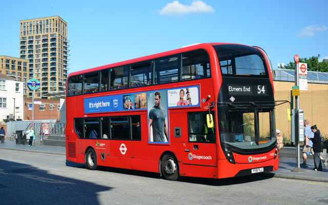 Stagecoach London ADL400 MMC 11003 at Woolwich Arsenal; 17 May 2025 © David Harman Stagecoach London ADL400 MMC 11003 at Woolwich Arsenal; 17 May 2025 © David Harman
