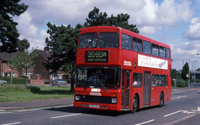 Stagecoach Selkent Volvo Olympian near Elmers End; © David Bowker Stagecoach Selkent Volvo Olympian near Elmers End; © David Bowker