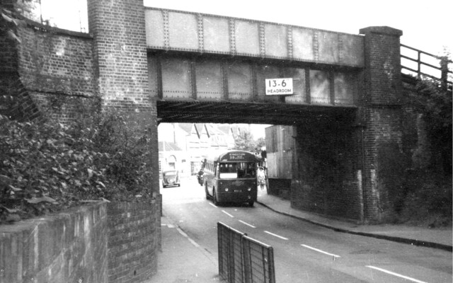 RF371 under the old bridge at Worcester Park, 1961 © Andrew Hicks RF371 under the old bridge at Worcester Park, 1961 © Andrew Hicks