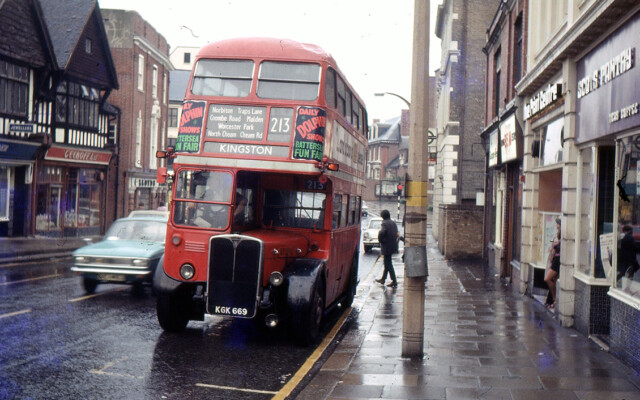 RT1200 in Sutton before the one-way system, 1972 © Fred Ivey RT1200 in Sutton before the one-way system, 1972 © Fred Ivey